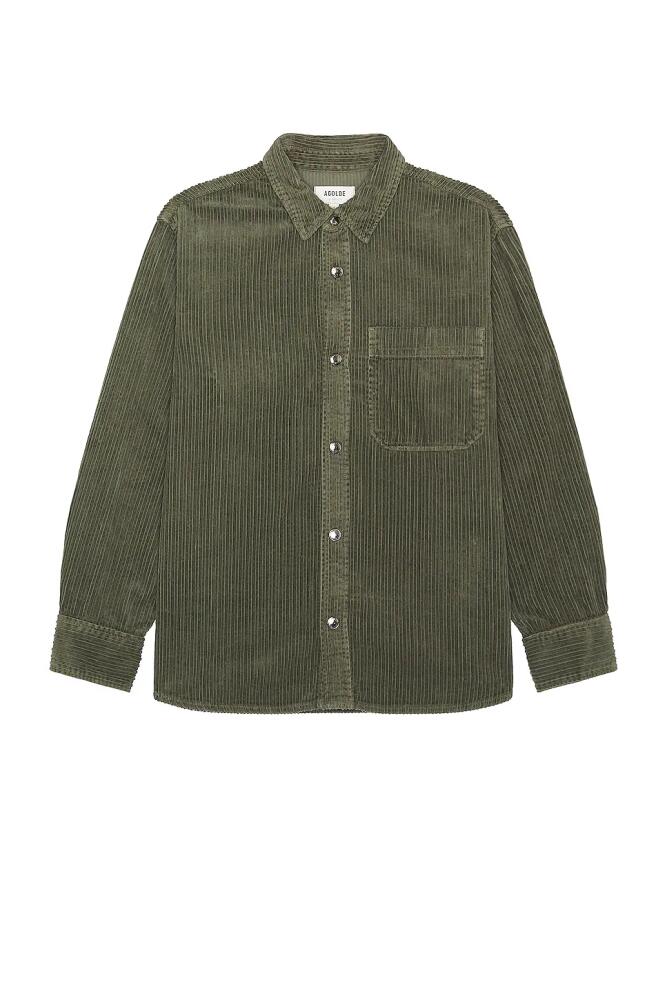 AGOLDE Odele Shirt in Green Cover