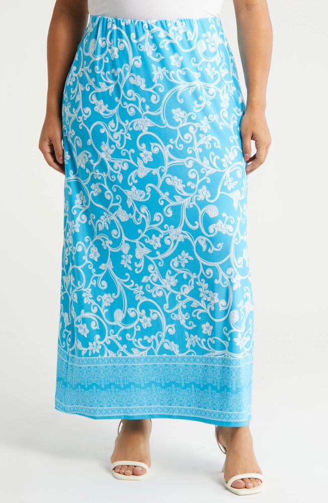 Vince Camuto Print Maxi Skirt in Poolside Cover