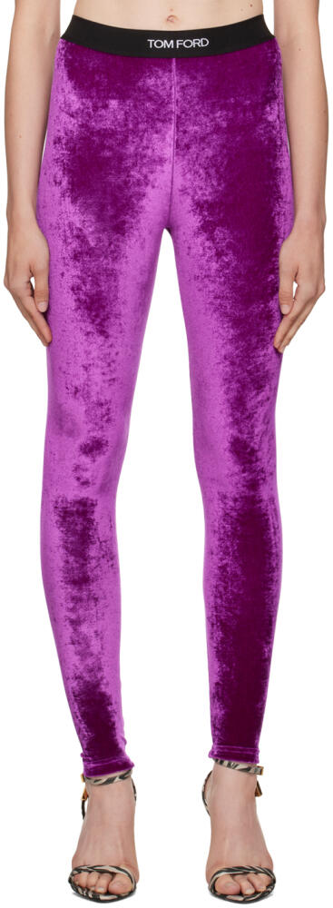 TOM FORD Purple Signature Leggings Cover