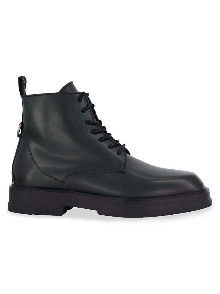 Karl Lagerfeld Paris Men's Leather Boots - Green Cover