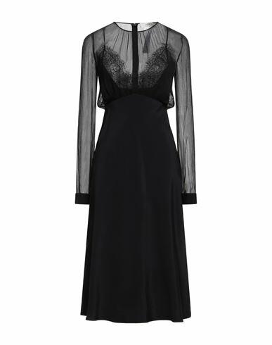 Anna Molinari Woman Midi dress Black Acetate, Viscose, Polyester Cover