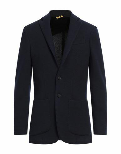 Canali Man Blazer Midnight blue Wool Cover