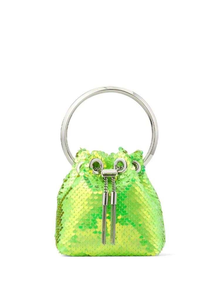 Jimmy Choo micro Bon Bon bucket bag - Green Cover