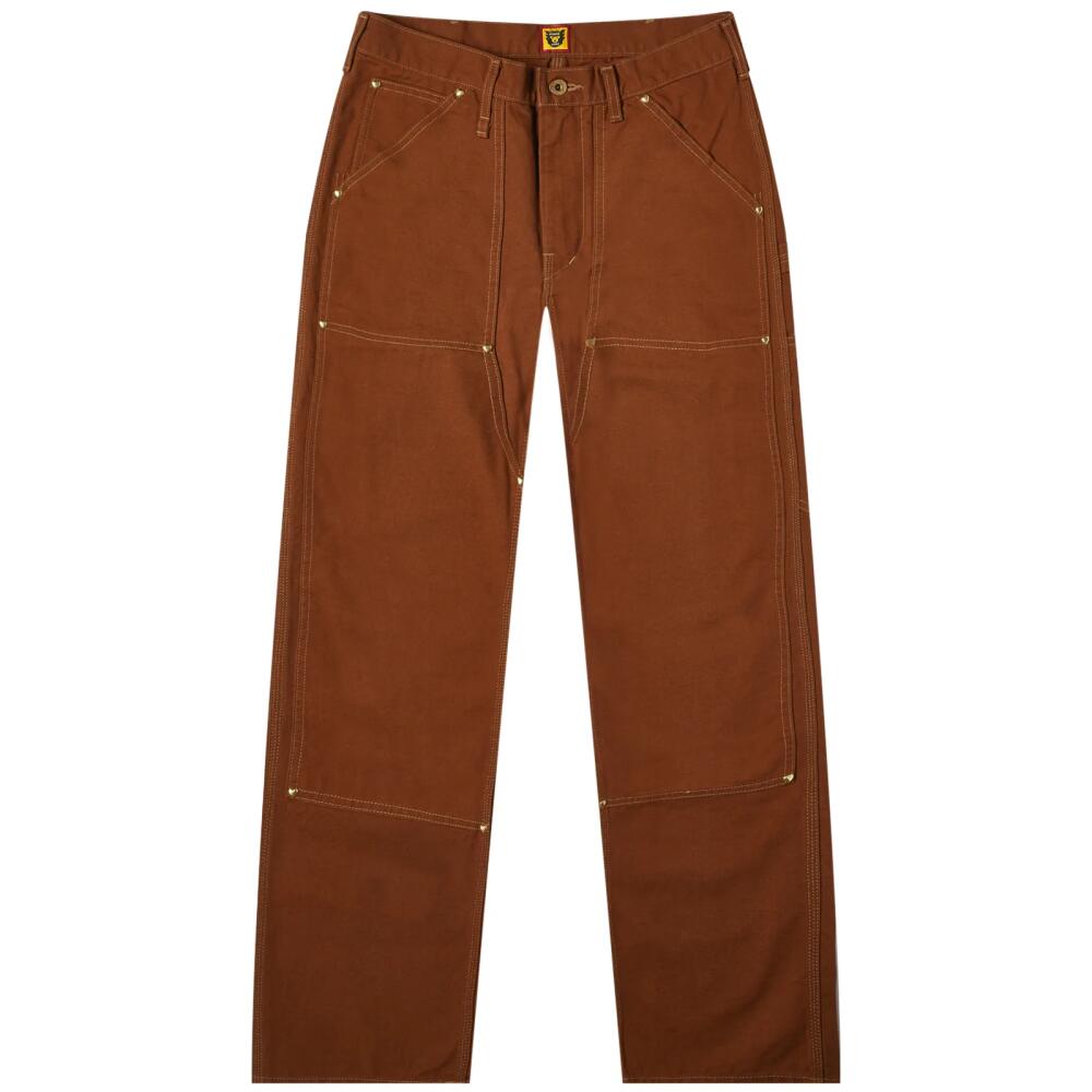 Human Made Men's Duck Double Knee Pants in Brown Cover