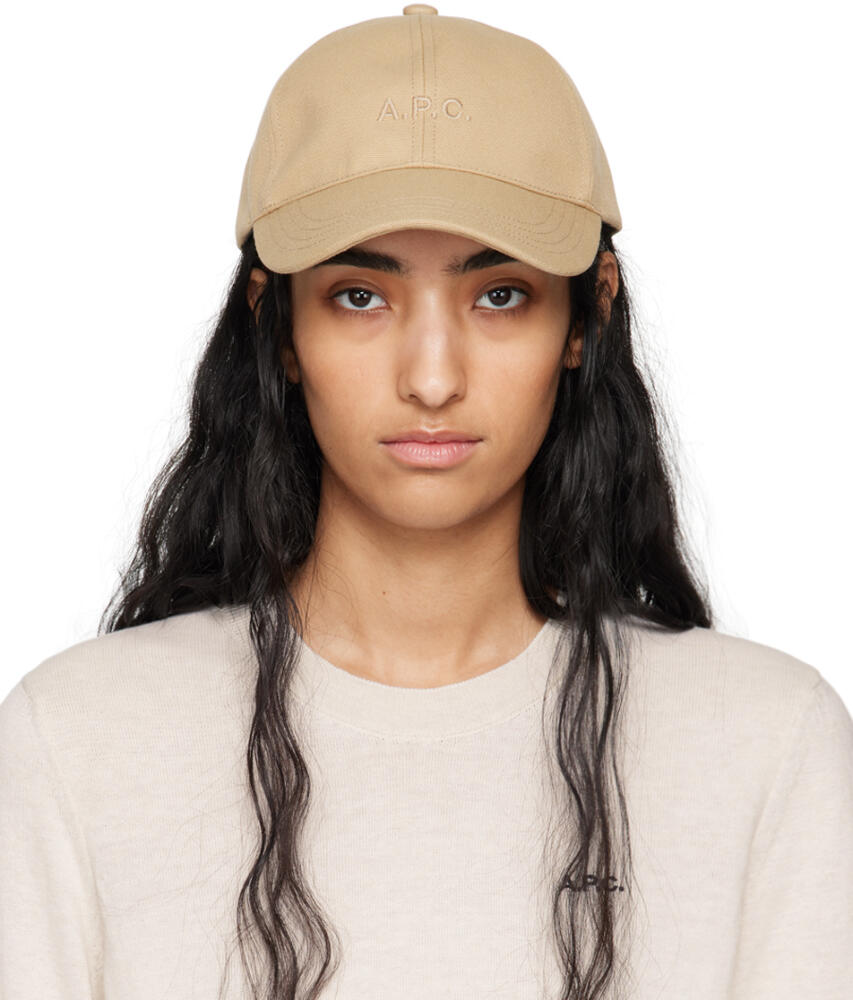 A.P.C. Beige Charlie Baseball Cap Cover