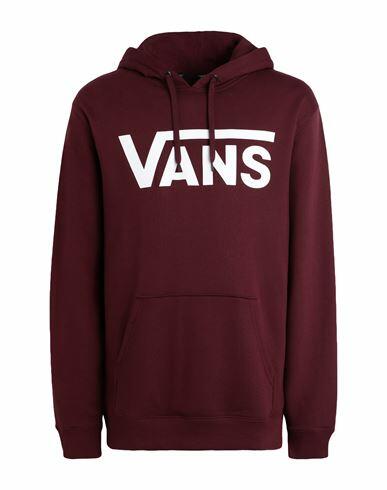 Vans Mn Vans Classic Po Hoodie Ii Man Sweatshirt Burgundy Cotton Cover