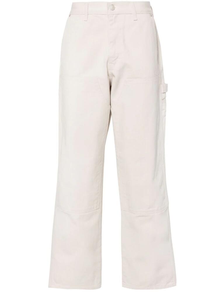 DUNST Patched cotton carpenter jeans - Neutrals Cover