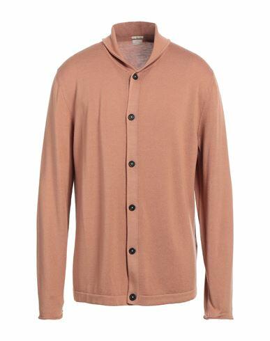 Massimo Alba Man Cardigan Camel Wool Cover