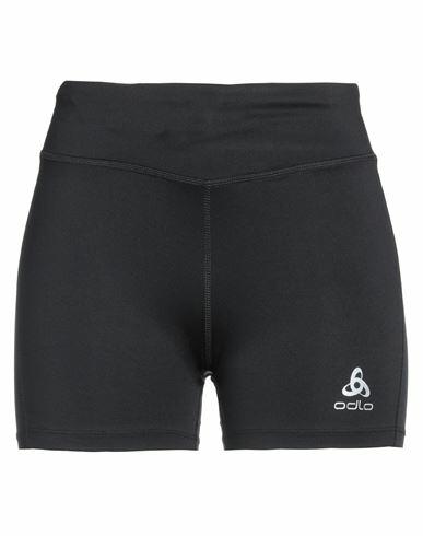 Odlo Woman Shorts & Bermuda Shorts Black Recycled polyester, Elastane Cover