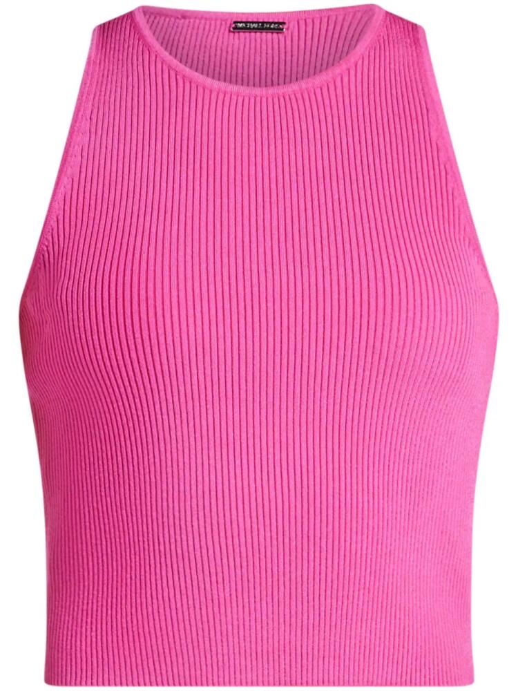 Michael Kors ribbed cropped tank top - Pink Cover