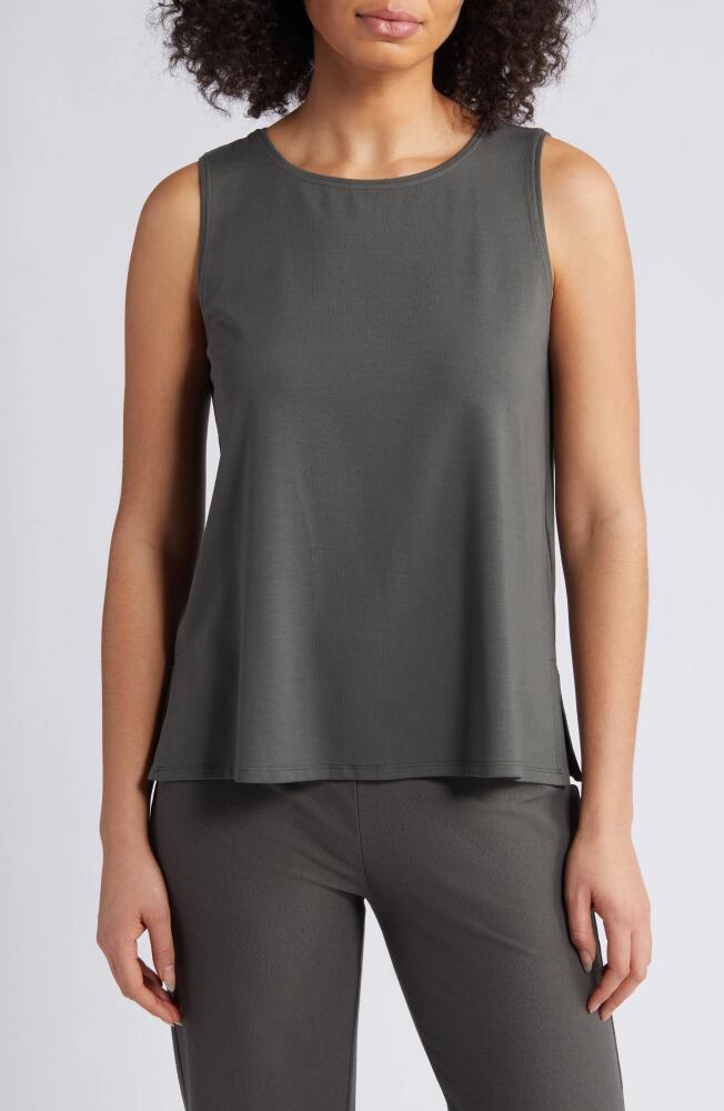 Eileen Fisher Crewneck Jersey Tank in Grove Cover