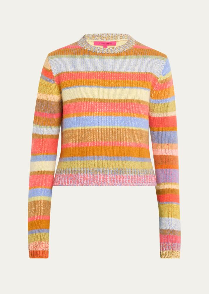 The Elder Statesman Stripe Cashmere Sweater Cover