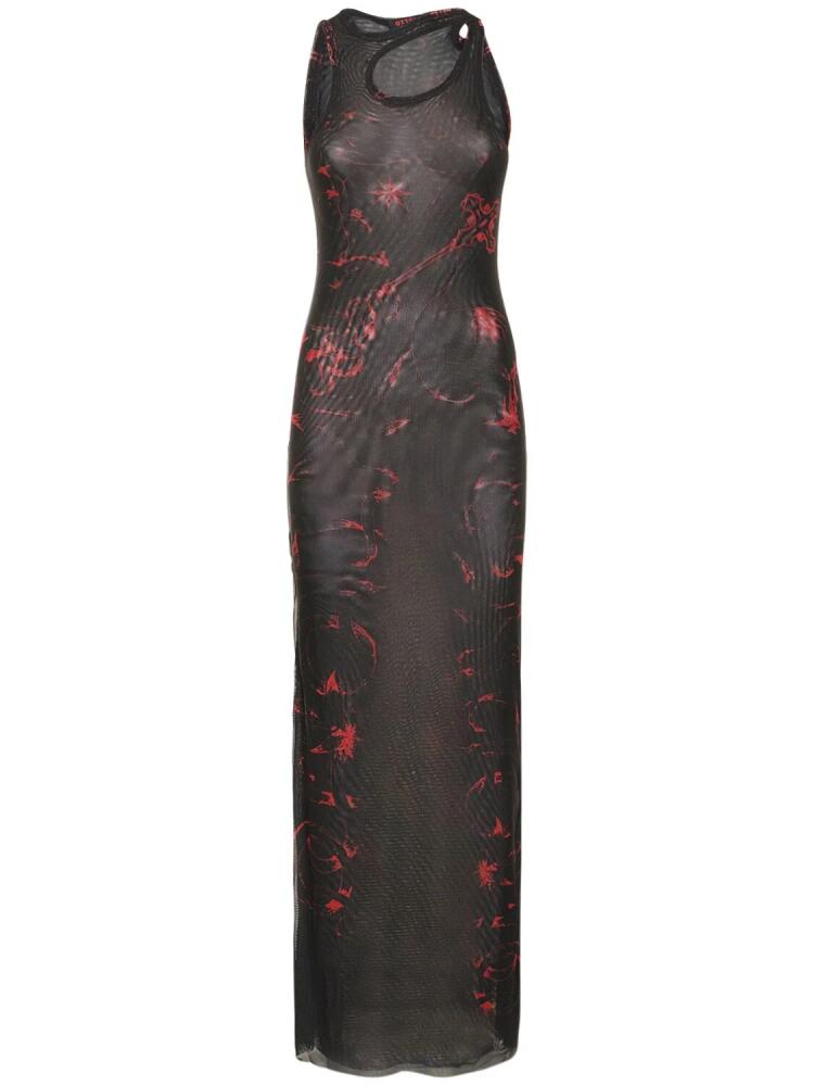 OTTOLINGER Printed Mesh Maxi Dress Cover