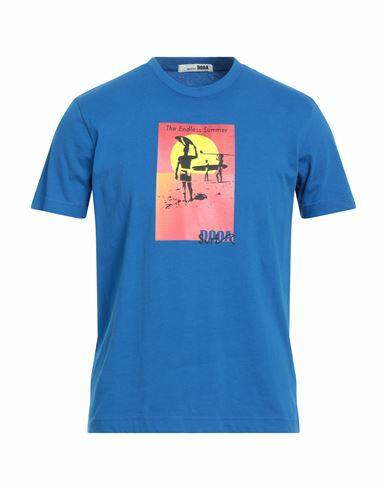 Dooa Man T-shirt Bright blue Cotton Cover