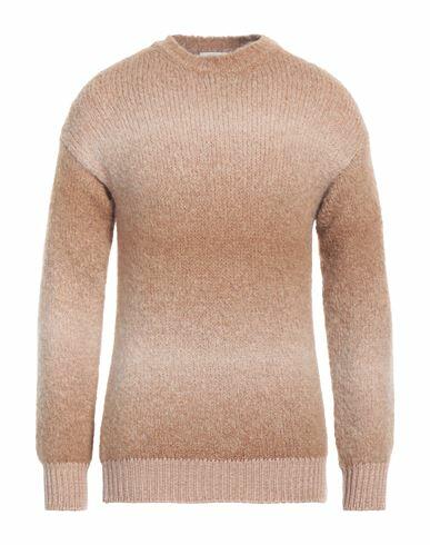 Scaglione Man Sweater Camel Alpaca wool, Polyamide Cover