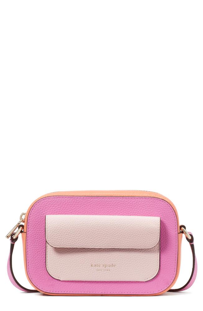 Kate Spade New York ava colorblock leather crossbody bag in Echinacea Flower Mul Cover