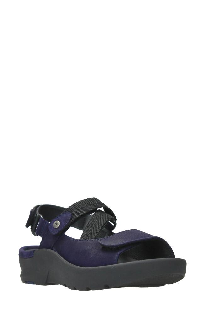 Wolky Lisse Slingback Platform Sandal in Purple Nubuck Cover