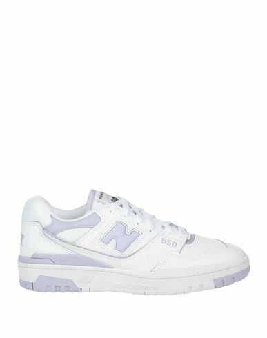 New Balance 550 Woman Sneakers White Soft Leather, Textile fibers Cover