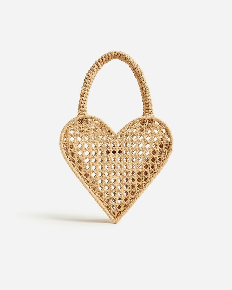 J.Crew Small heart straw bag Cover