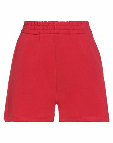 Soallure Woman Shorts & Bermuda Shorts Red Cotton Cover