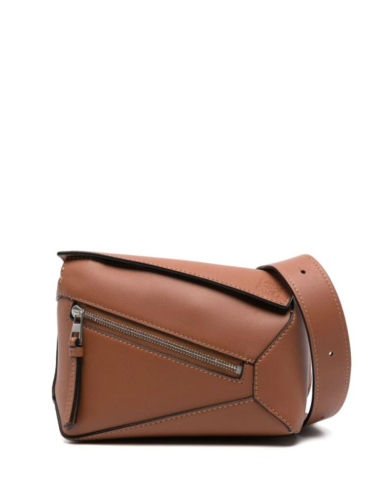 LOEWE mini Puzzle Edge belt bag - Brown Cover