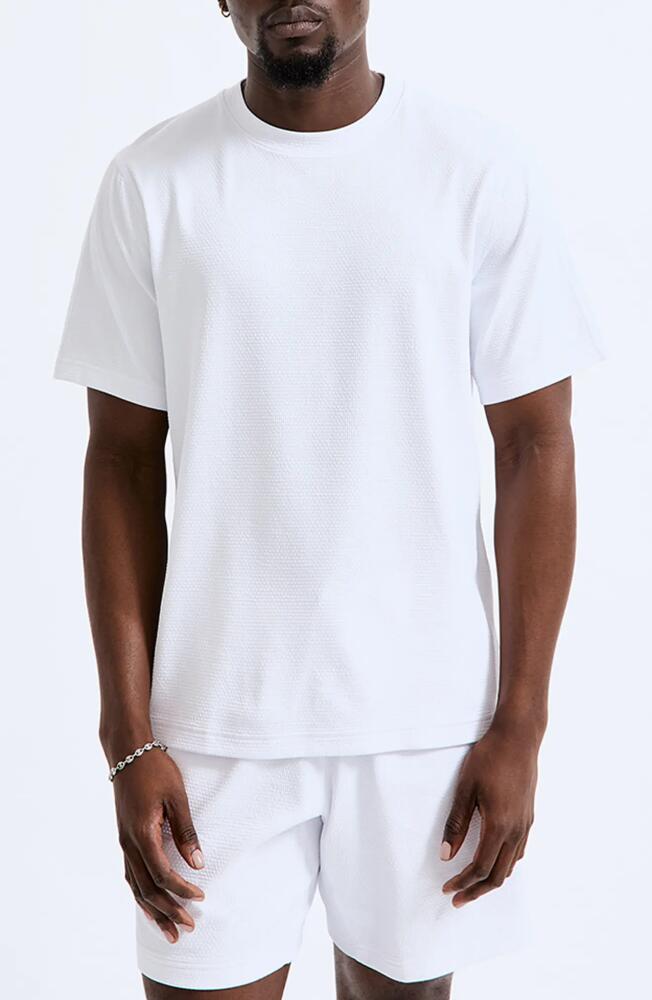 Reigning Champ Solotex Mesh Tiebreak Performance T-Shirt in White Cover