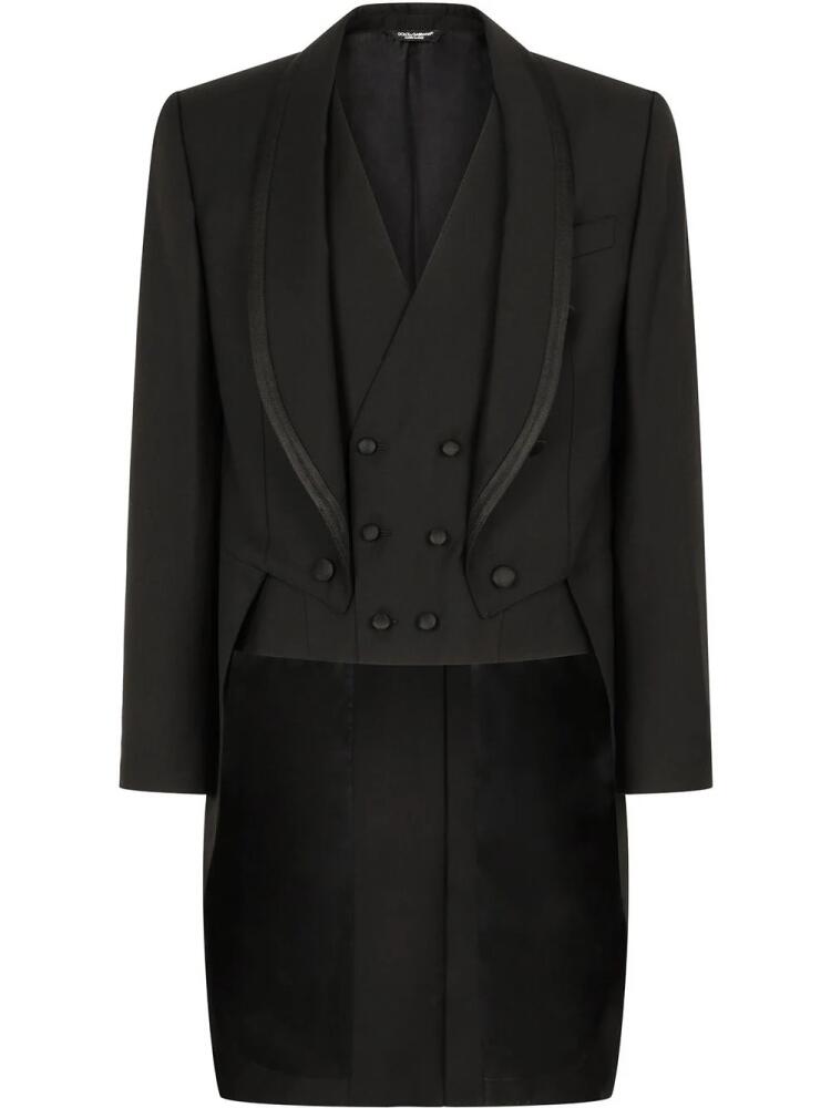 Dolce & Gabbana three-piece wool evening suit - Black Cover