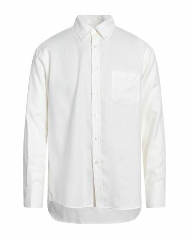 Dunhill Man Shirt Off white Cotton, Cashmere Cover