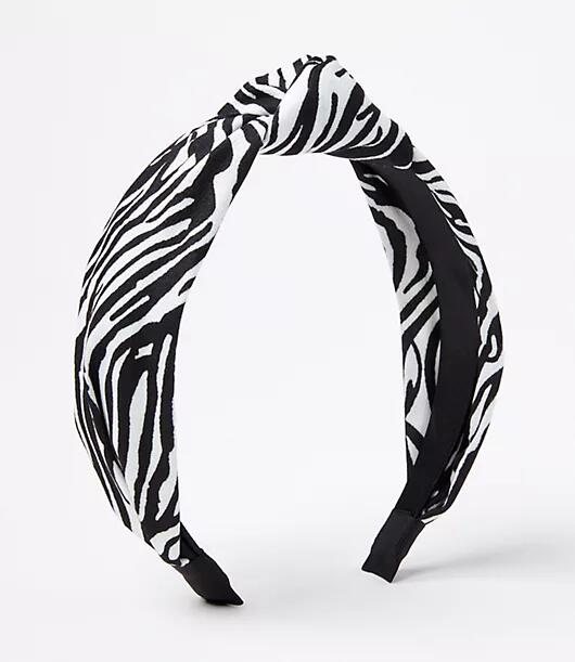 Loft Zebra Print Knot Headband Cover