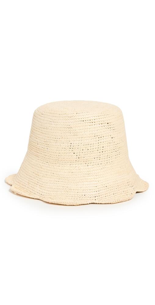 Freya Packable Scallop Crochet Bucket Hat Natural Cover