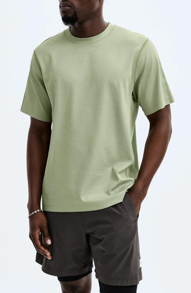 Reigning Champ Solotex Mesh Tiebreak Performance T-Shirt in Mineral Green Cover