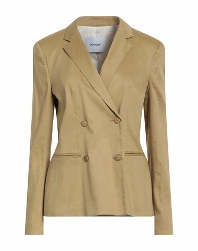 Dondup Woman Blazer Mustard Linen, Viscose, Elastane Cover