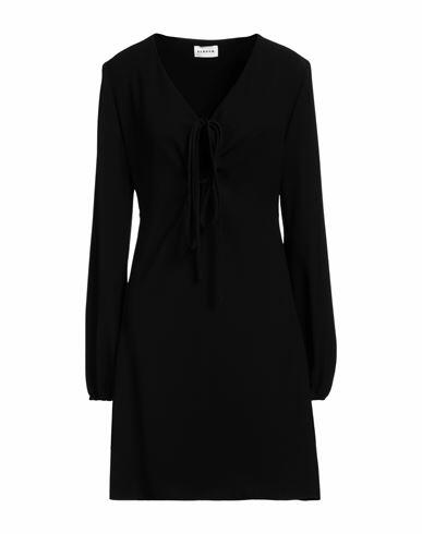 P. a.r. o.s. h. Woman Mini dress Black Polyester Cover