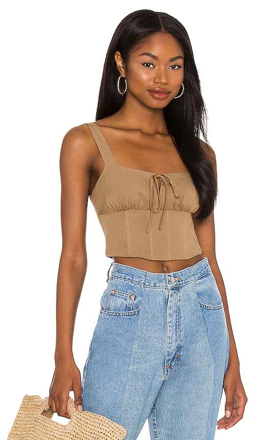 Lovers and Friends Steph Tank Top in Tan Cover