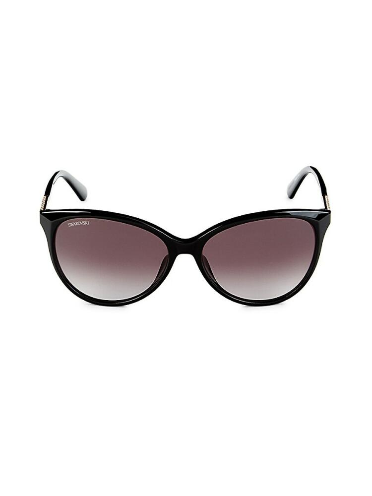 Swarovski Women's 58MM Cat Eye Sunglasses - Black Cover