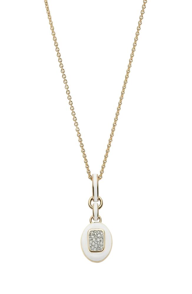 Cast The Stone Charm Necklace in Diamond Cover