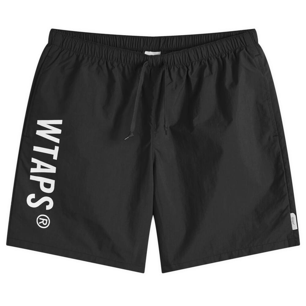 WTAPS Men's 08 Logo Shorts in Black Cover