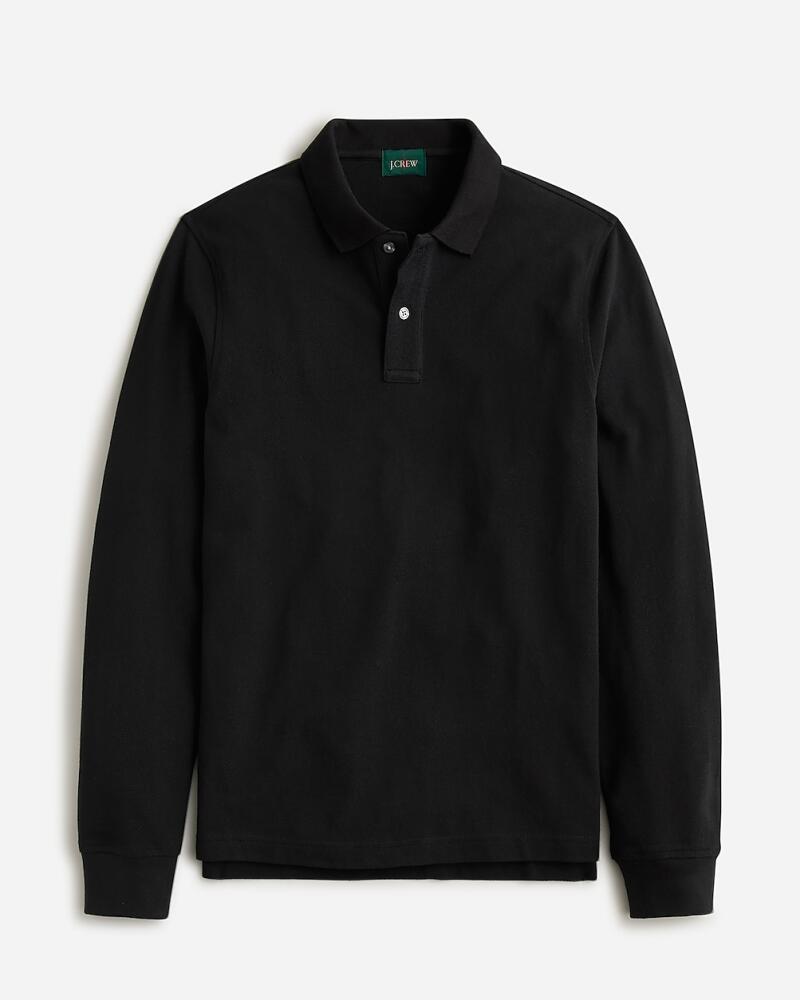 J.Crew Slim long-sleeve classic piqué polo shirt Cover