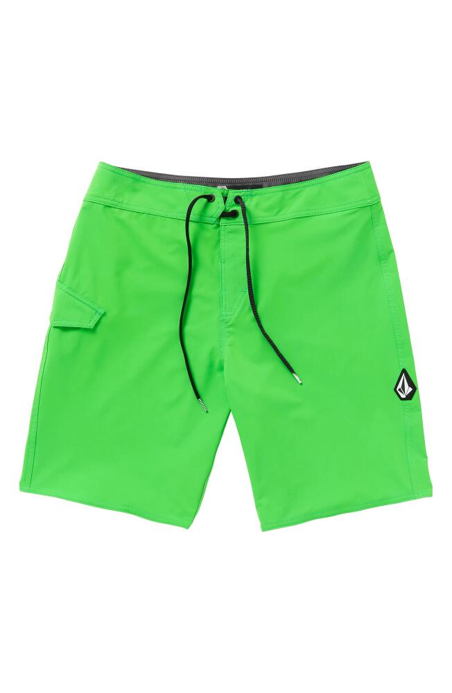 Volcom Lido Solid Mod Board Shorts in Spring Green Cover