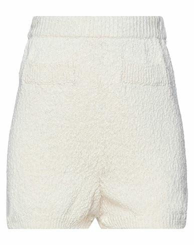 Solotre Woman Shorts & Bermuda Shorts Beige Cotton Cover