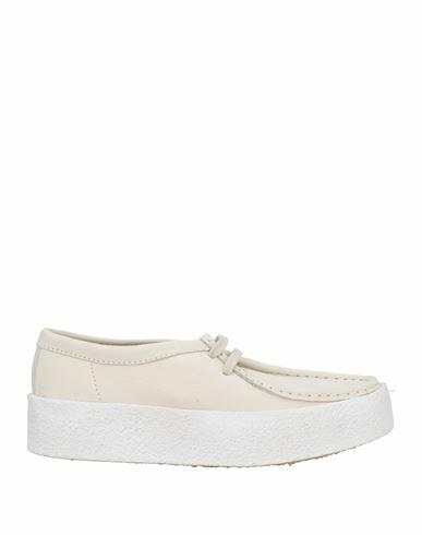 Clarks Originals Woman Lace-up shoes Off white Leather Cover