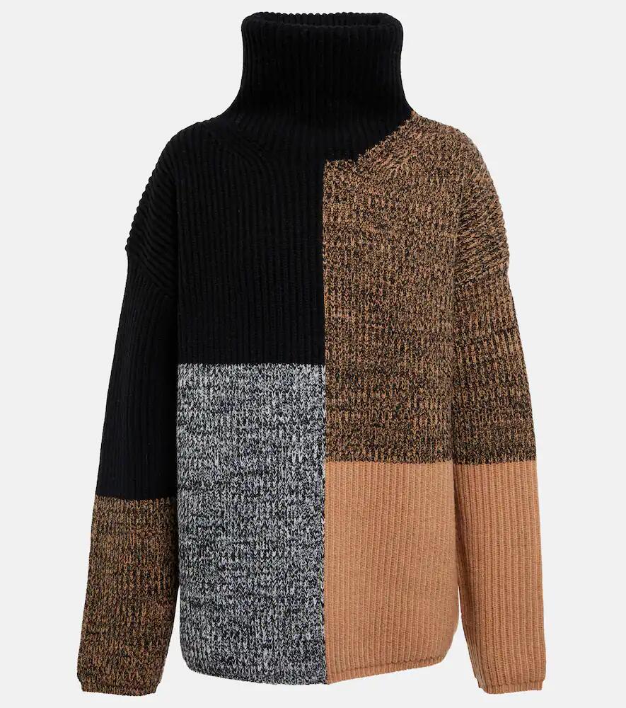 Joseph Patchwork wool turtleneck sweater Cover