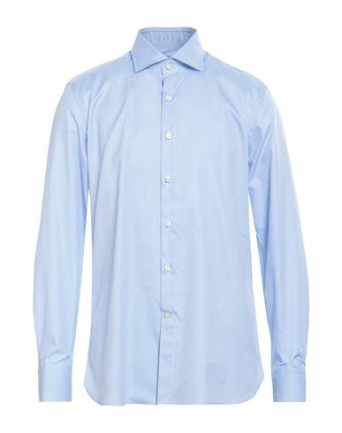 Sonrisa Man Shirt Sky blue Size 17 ½ Organic cotton Cover