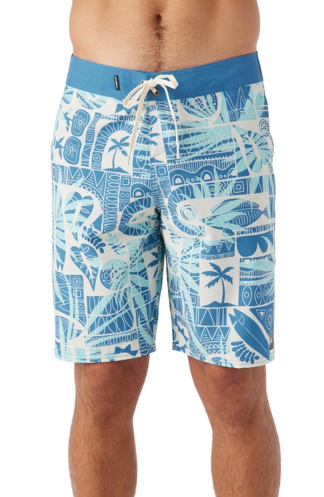 O'Neill Hyperfreak Mysto Board Shorts in Copen Blue Cover