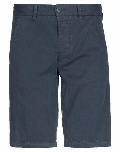 Blauer Man Shorts & Bermuda Shorts Midnight blue Cotton, Elastane Cover