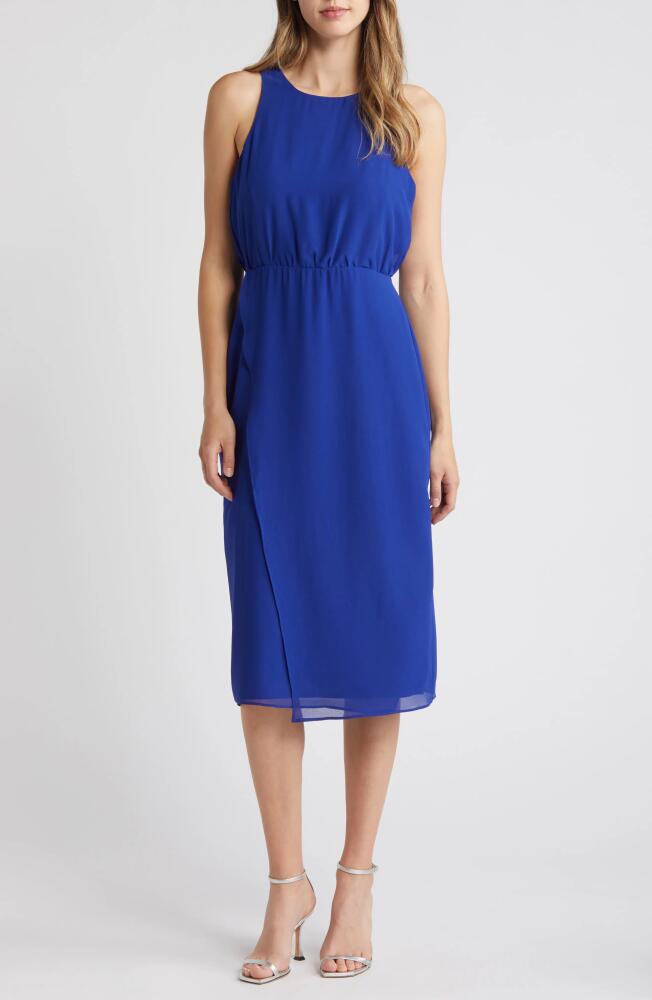 Sam Edelman Blouson Bodice Midi Dress in Cobalt Cover