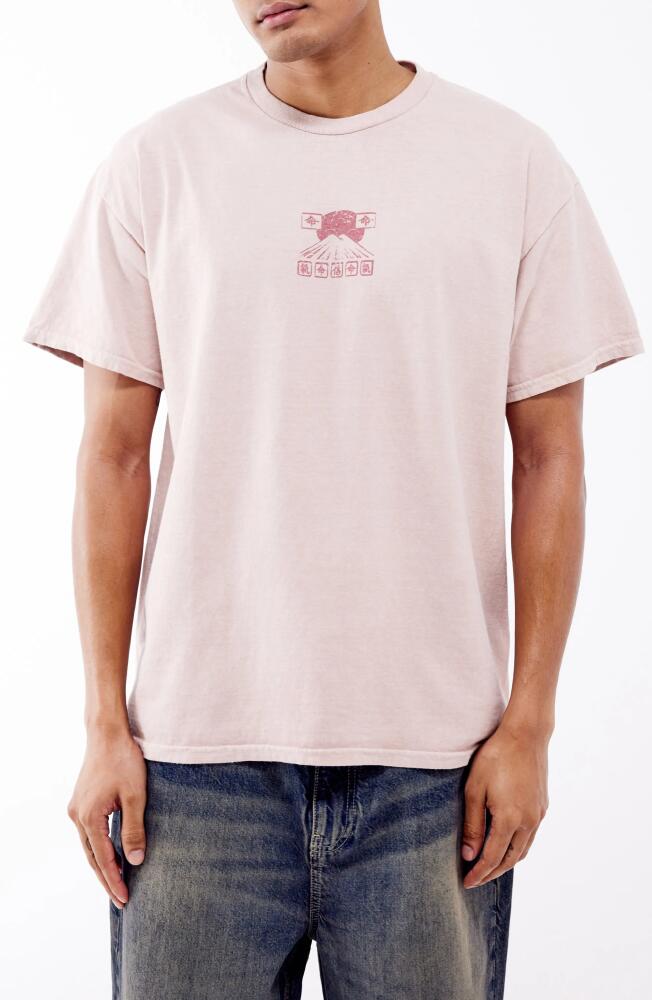 BDG Urban Outfitters Osaka Mountain Graphic T-Shirt in Pink Cover