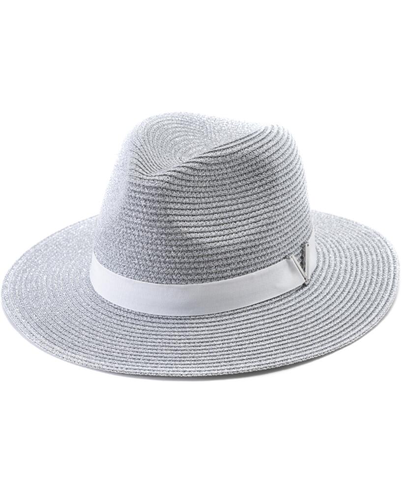 Vince Camuto All Over Shine Panama Hat - Silver Cover