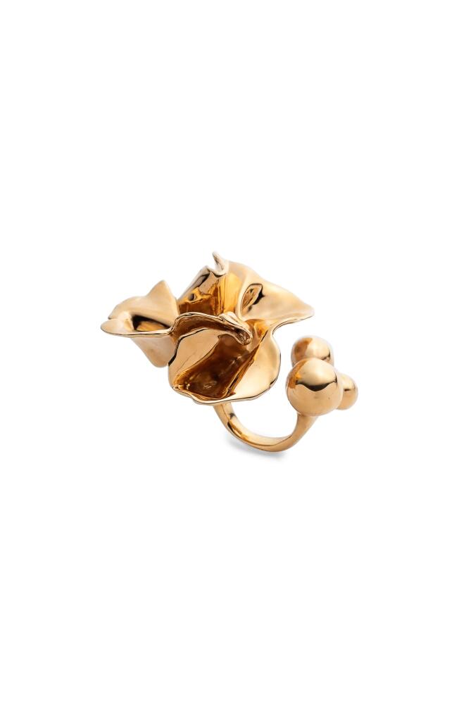 Sterling King Delphinium Open Ring in Gold Cover