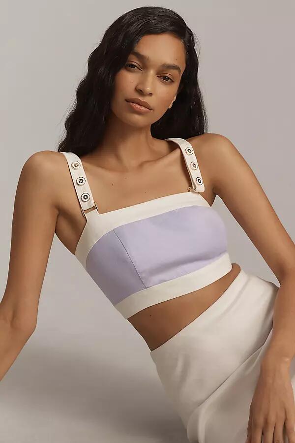 Maeve Square-Neck Cropped Tank Top Cover